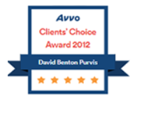 Avvo | Clients'Choice Award 2012 | David Benton Purvis | 5 stars
